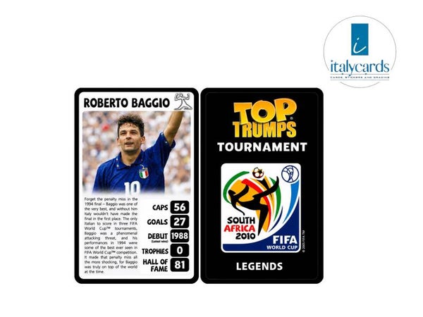 2010 TOP TRUMPS TOURNAMENT ROBERTO BAGGIO