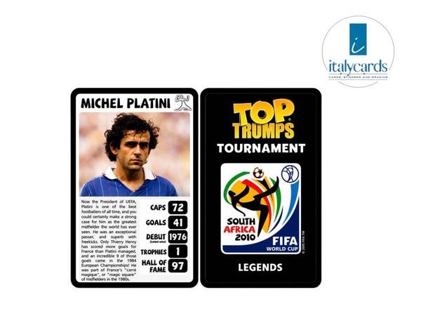 2010 TOP TRUMPS TOURNAMENT MICHEL PLATINI