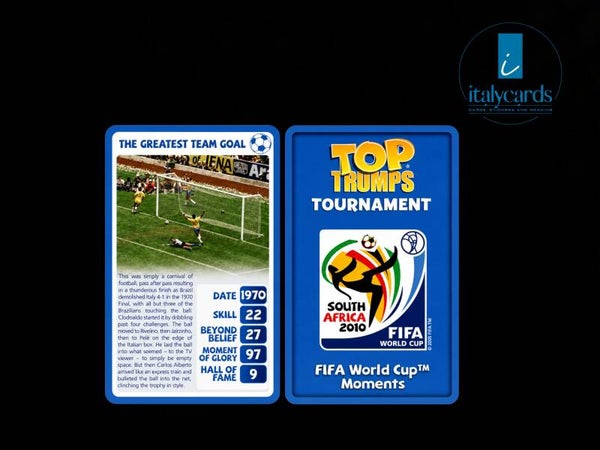 2010 TOP TRUMPS TOURNAMENT THE GREATEST TEAM GOAL PELE'