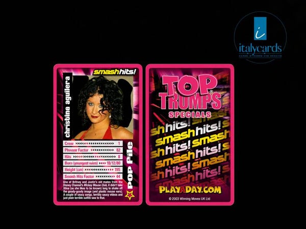 2003 TOP TRUMPS SMASH HITS CHRISTINA AGUILERA