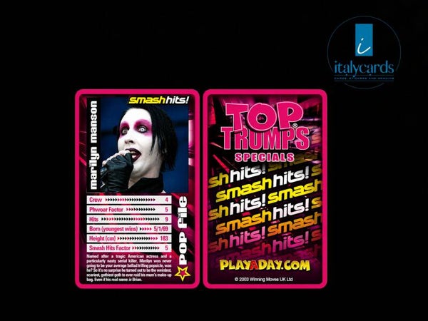 2003 TOP TRUMPS SMASH HITS MARILYN MANSON