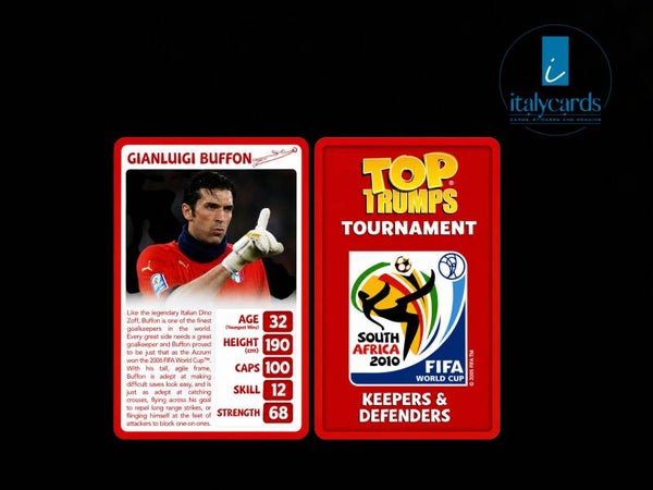 2010 TOP TRUMPS TOURNAMENT GIANLUIGI BUFFON