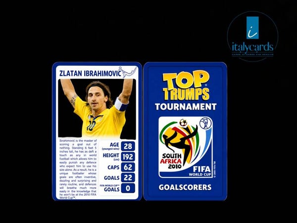 2010 TOP TRUMPS TOURNAMENT ZLATAN IBRAHIMOVIC