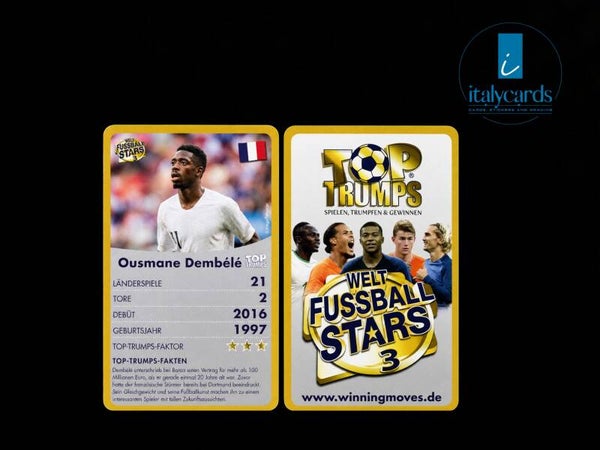 2020 TOP TRUMPS WELT FUSSBALL STARS 3 OUSMANE DEMBELE