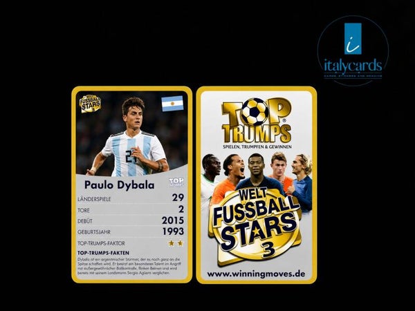 2020 TOP TRUMPS WELT FUSSBALL STARS 3 PAULO DYBALA