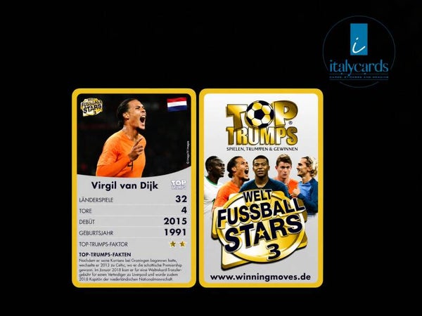 2020 TOP TRUMPS WELT FUSSBALL STARS 3 VIRGIL VAN DIJK