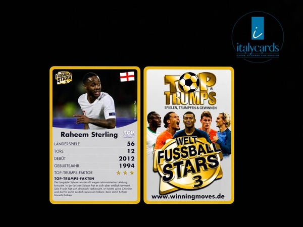 2020 TOP TRUMPS WELT FUSSBALL STARS 3 RAHEEM STERLING