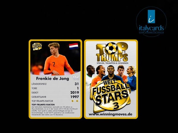 2020 TOP TRUMPS WELT FUSSBALL STARS 3 FRENKIE DE JONG