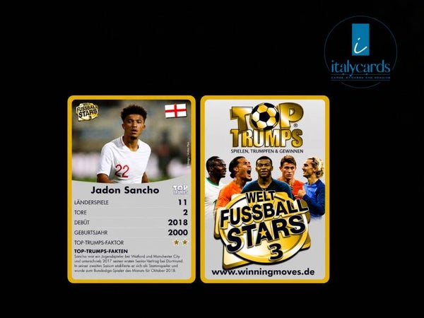 2020 TOP TRUMPS WELT FUSSBALL STARS 3 JADON SANCHO