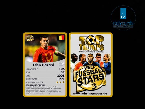 2020 TOP TRUMPS WELT FUSSBALL STARS 3 EDEN HAZARD