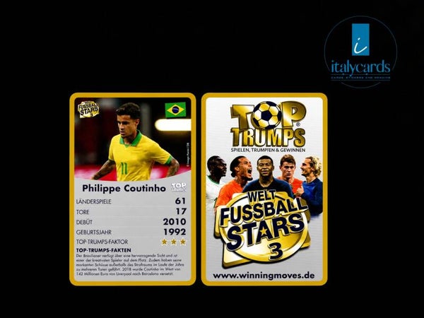 2020 TOP TRUMPS WELT FUSSBALL STARS 3 PHILIPPE COUTINHO