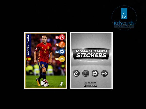 2018 PANINI FOOTBALL SUPERSTAR KELLOGG'S ANDRES INIESTA