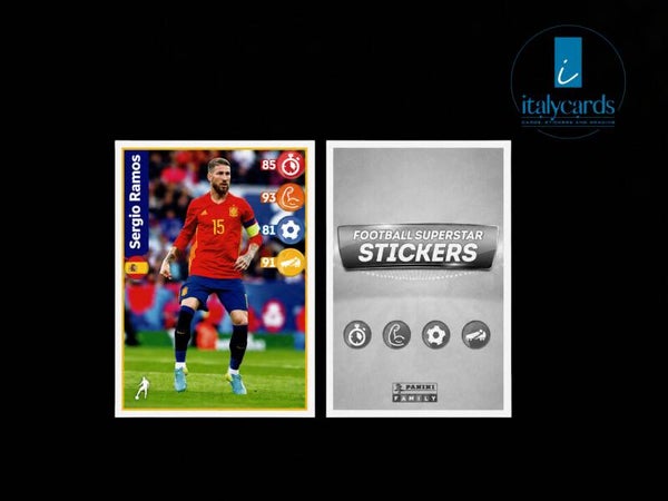 2018 PANINI FOOTBALL SUPERSTAR KELLOGG'S SERGIO RAMOS