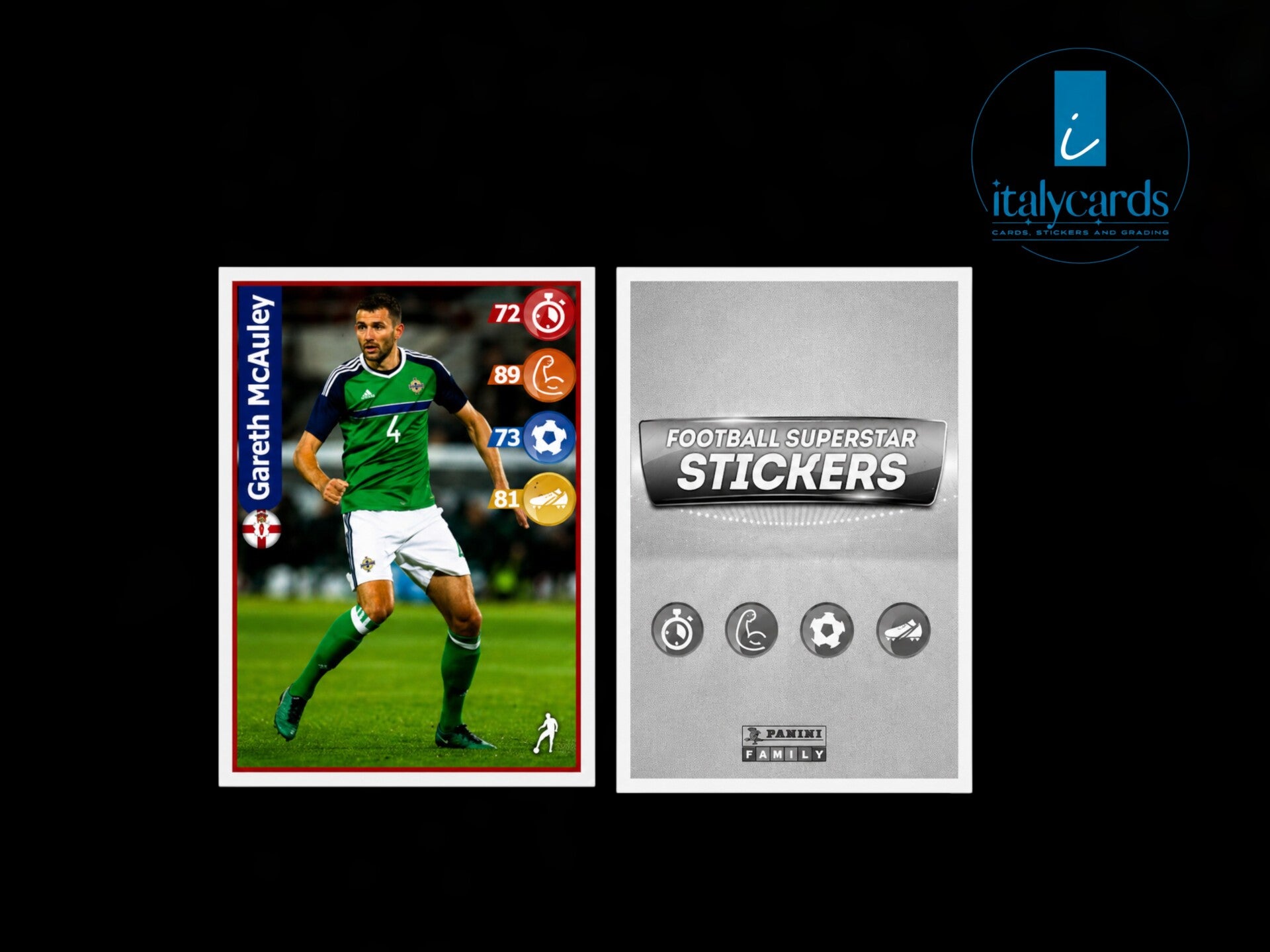 2018 PANINI FOOTBALL SUPERSTAR KELLOGG'S GARETH MCAULEY