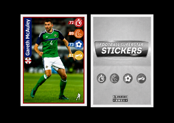2018 PANINI FOOTBALL SUPERSTAR KELLOGG'S GARETH MCAULEY