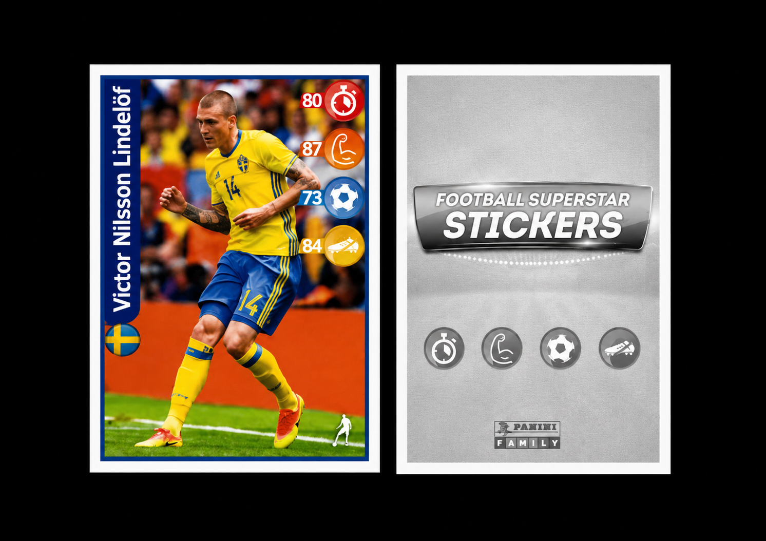 2018 PANINI FOOTBALL SUPERSTAR KELLOGG'S VICTOR NILSSON LINDELOF