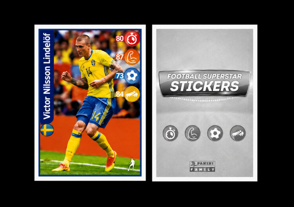 2018 PANINI FOOTBALL SUPERSTAR KELLOGG'S VICTOR NILSSON LINDELOF