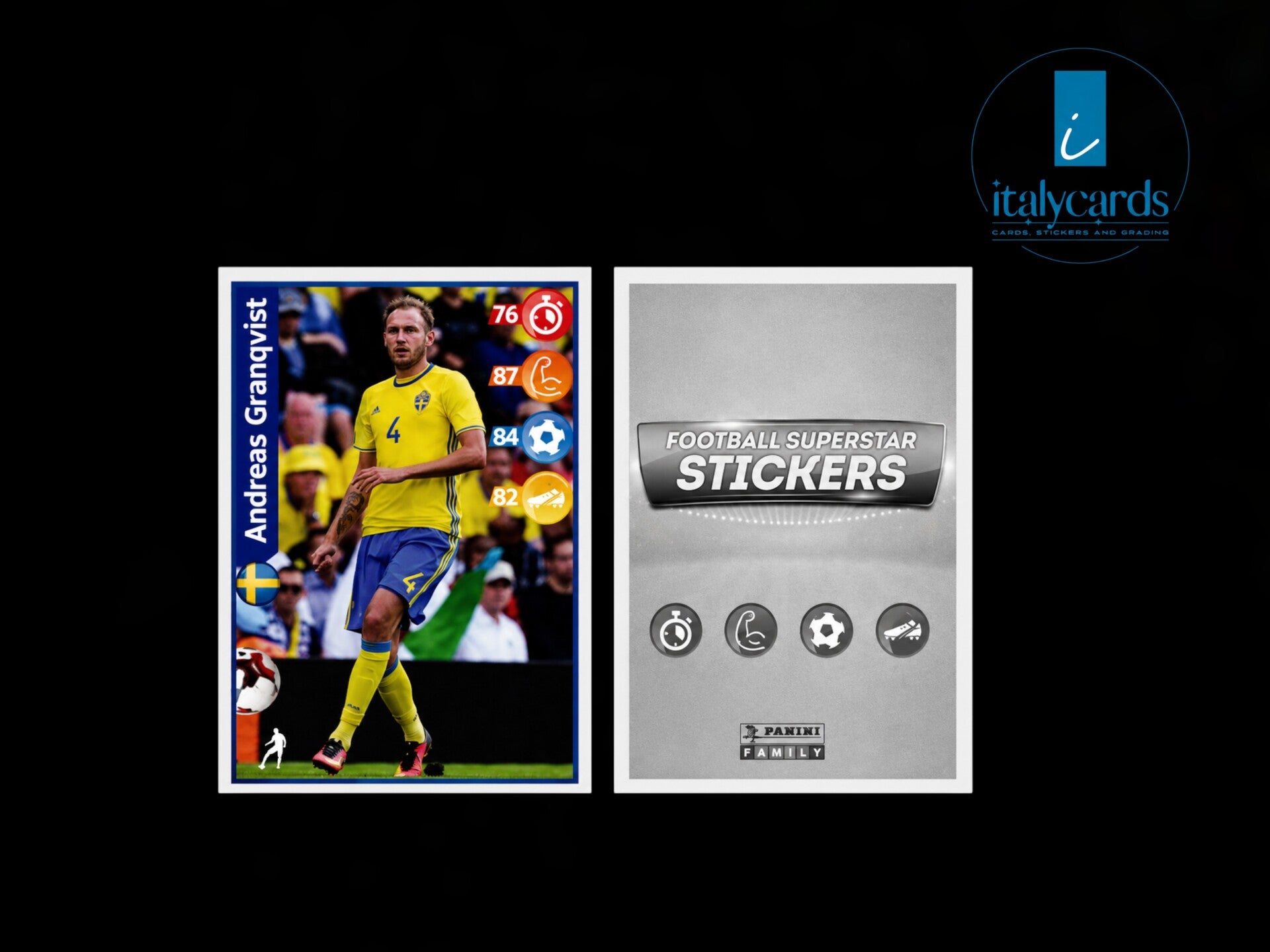 2018 PANINI FOOTBALL SUPERSTAR KELLOGG'S ANDREAS GRANQVIST
