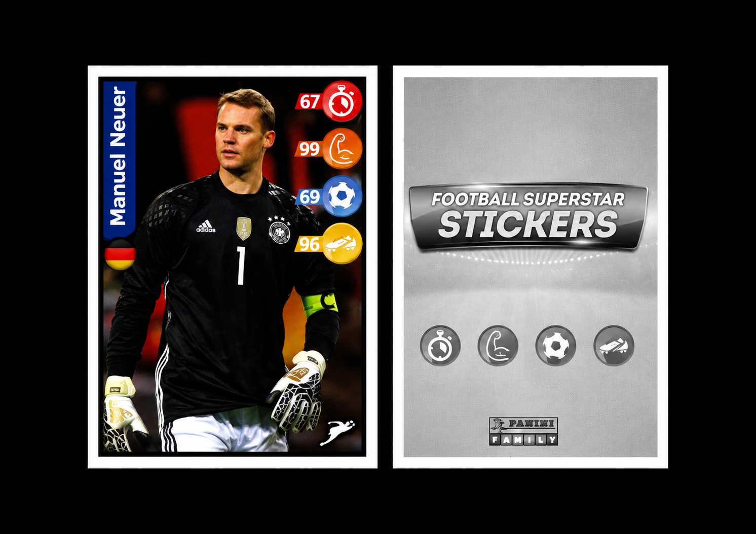 2018 PANINI FOOTBALL SUPERSTAR KELLOGG'S MANUEL NEUER
