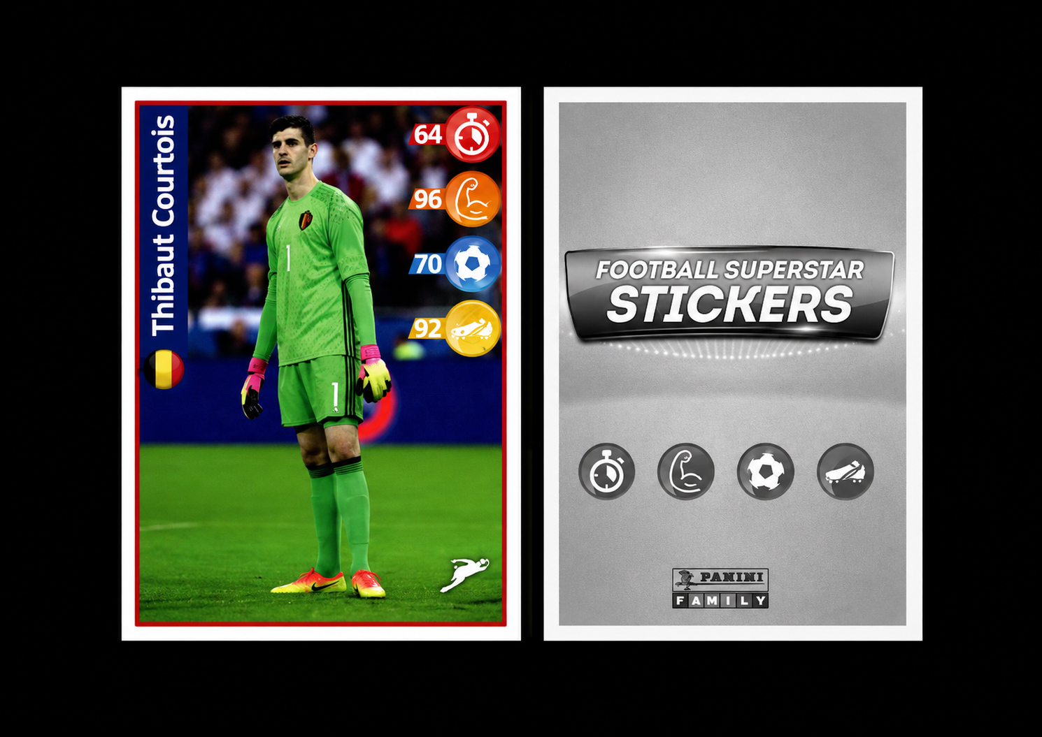 2018 PANINI FOOTBALL SUPERSTAR KELLOGG'S THIBAUT COURTOIS