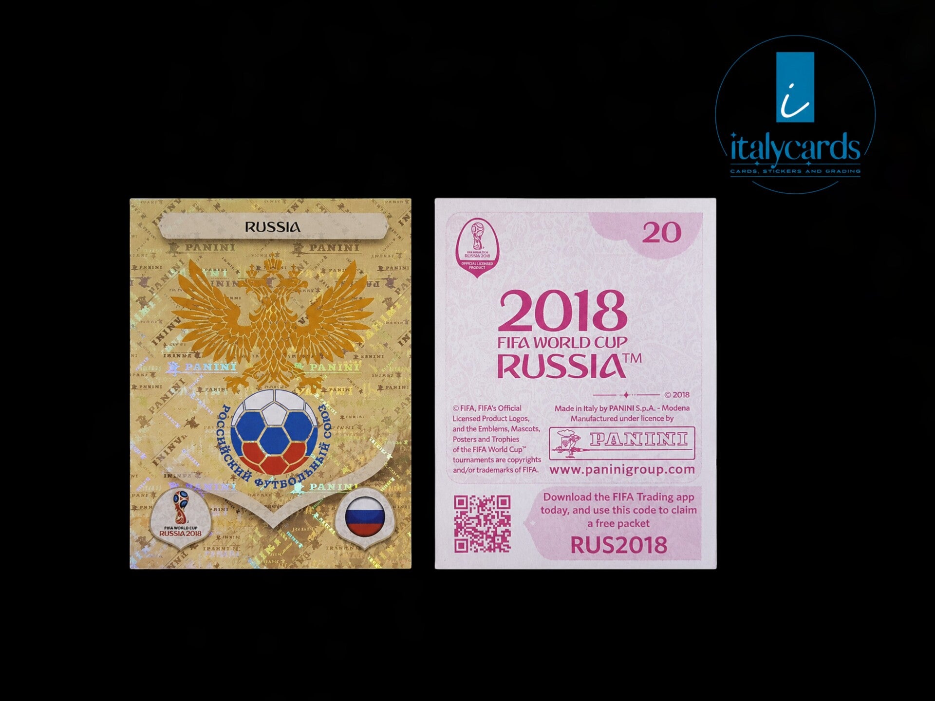 2018 PANINI RUSSIA WC STICKERS #20