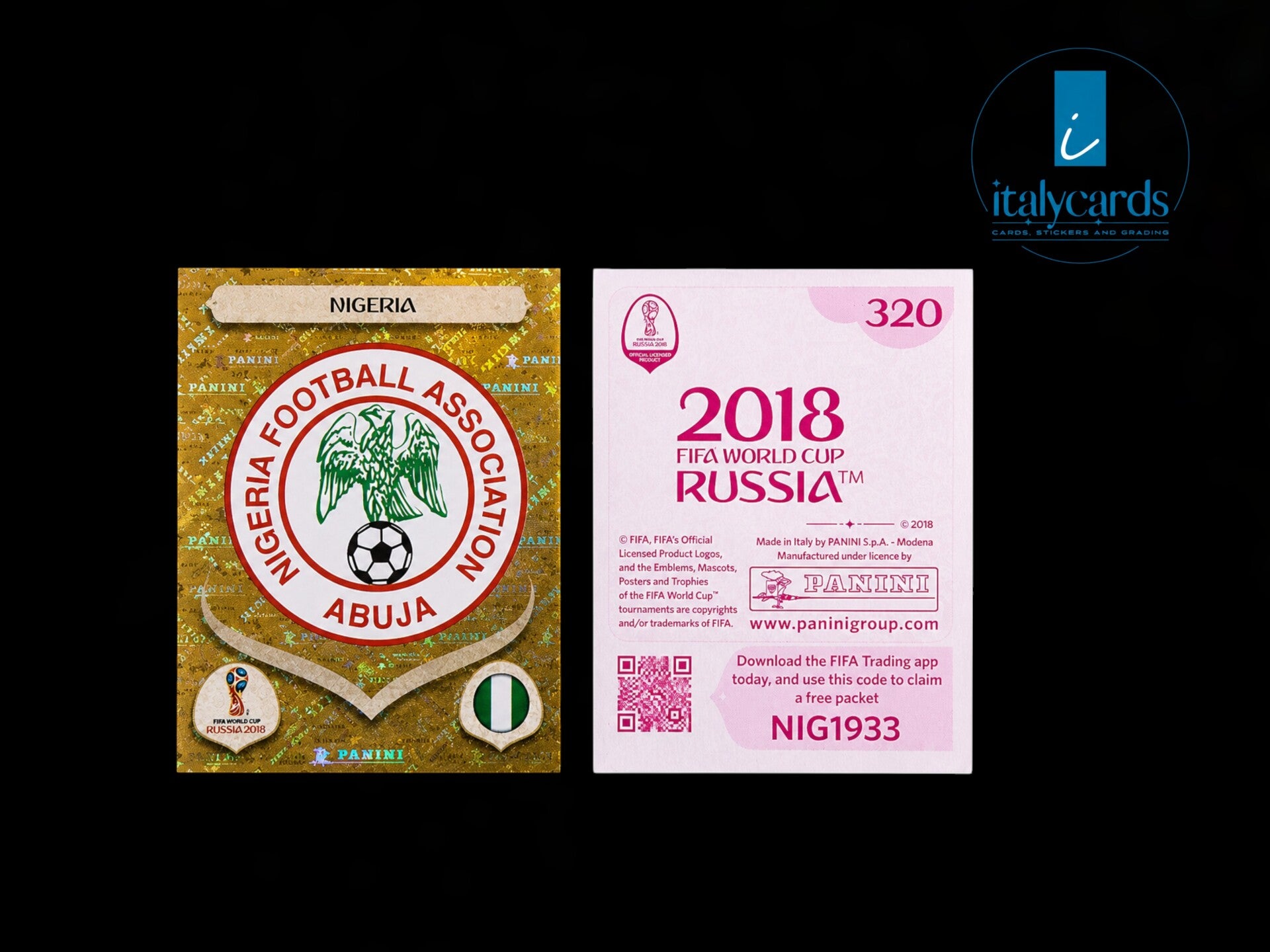2018 PANINI RUSSIA WC STICKERS #320