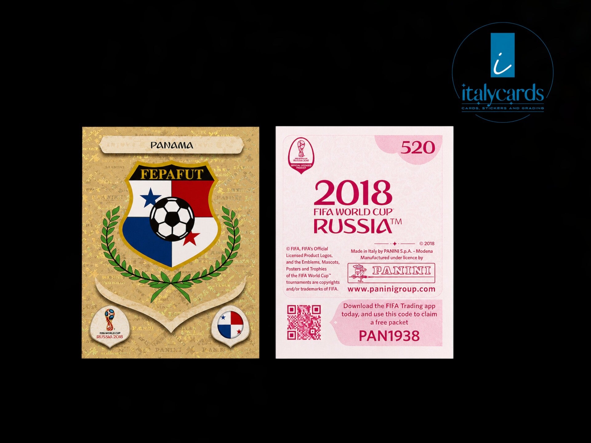 2018 PANINI RUSSIA WC STICKERS #520