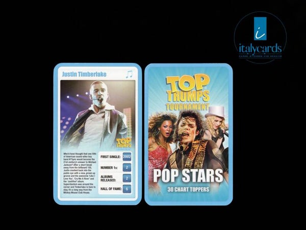2009 TOP TRUMPS POP STARS THE JUSTIN TIMBERLAKE