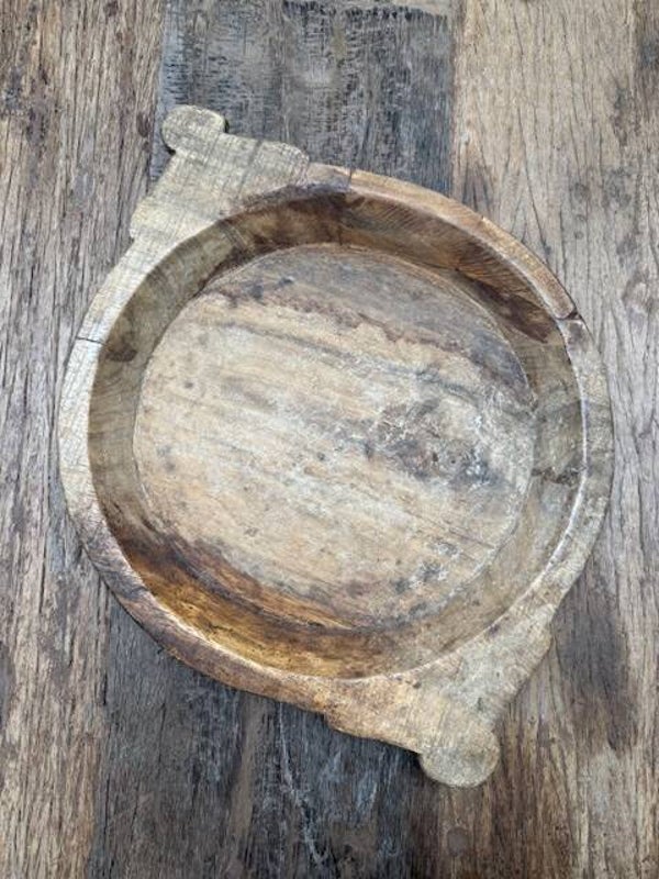 2040, Oude Houten Indiaanse Chapati , 47 x 34cm,
