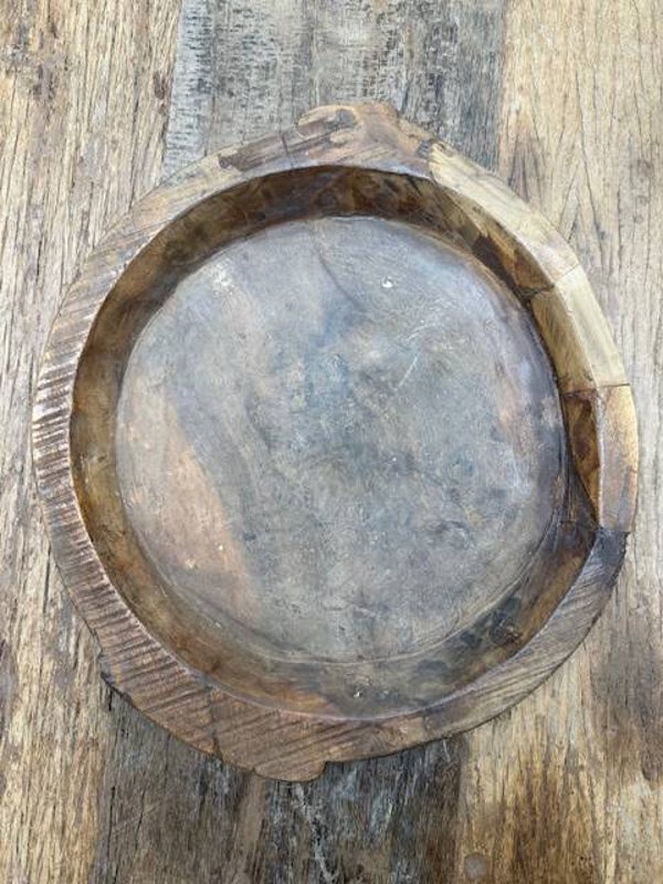 2043, Oude Houten Indiaanse Chapati , 39,5 x 34cm,