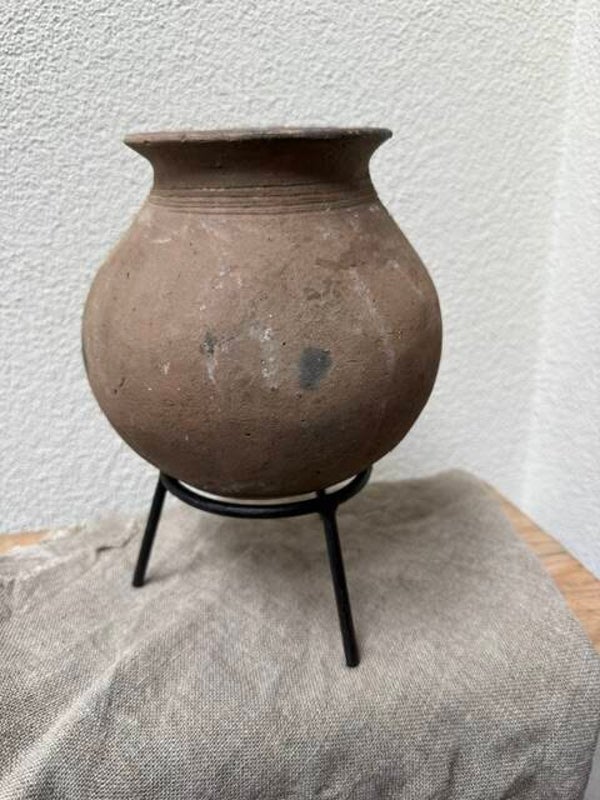 3015, Tuimelpotje Bruin, potterie, 15cm hoog