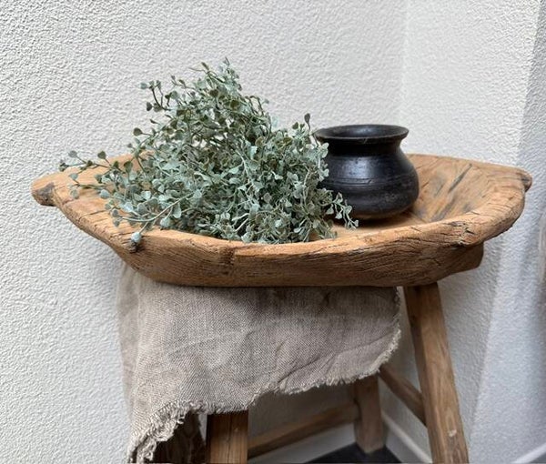3021, Oude houten Chapati schaal, 48cm lengte, 32cm breedt, 6cm hoog