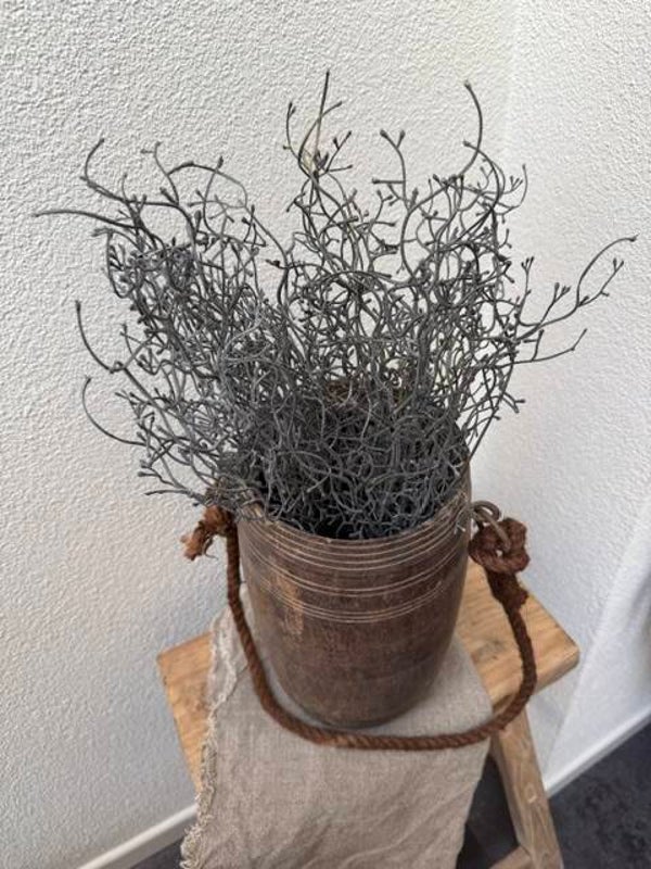 3027, Gagel bosje kunstplant, grijs, 42cm lengte