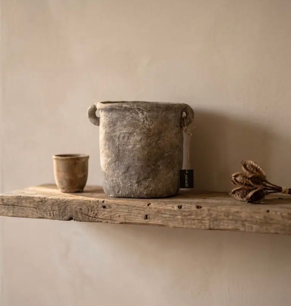 3053, Vensterbank pot Henk , Grey