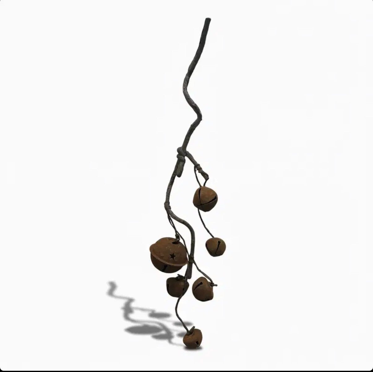 3061, Strengel roestige belletjes S, 33cm