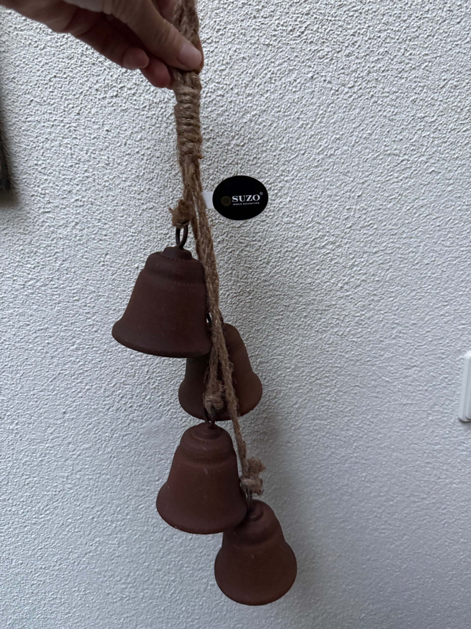 3067, Suzo klokvormige roestige bellen hanger