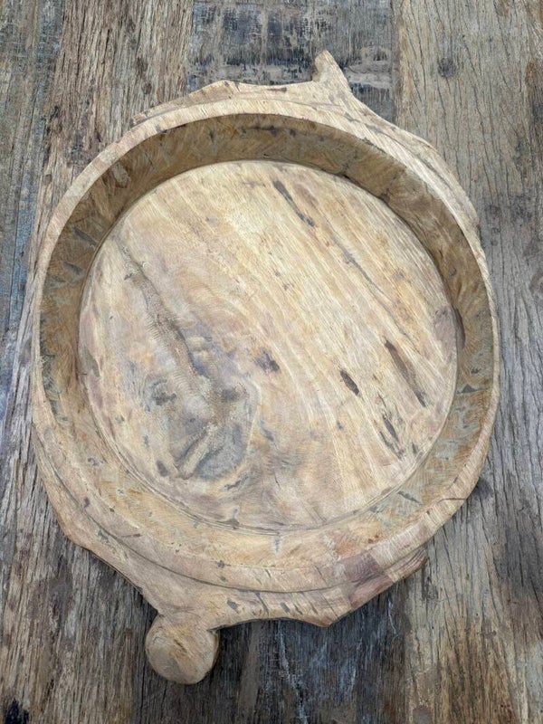 3079, grote houten Chapati schaal, 56 x 39,5cm