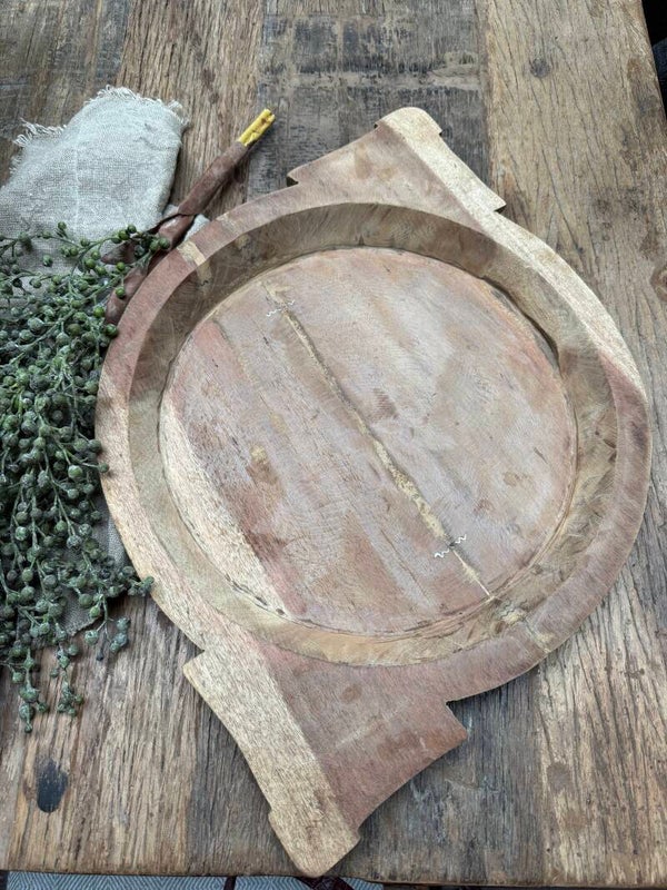 3081, grote houten Chapati schaal 57 x39 cm