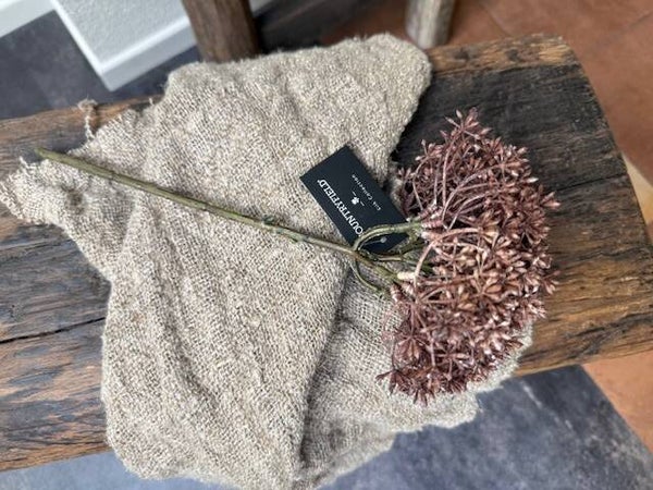 1050, Takje Met bruinige bloemknopjes, 30cm totaal