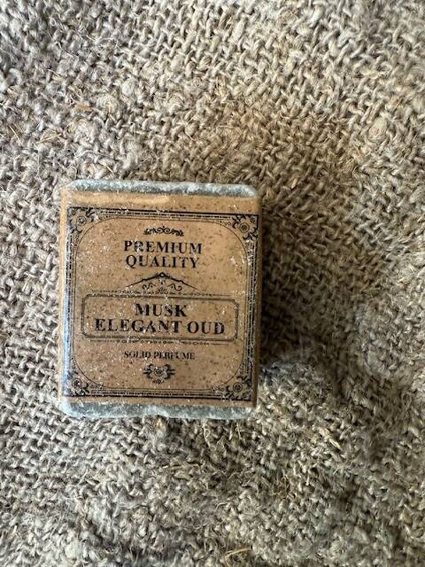1073, Geurblokje Musk Elegant oud, middel grijs, 1st