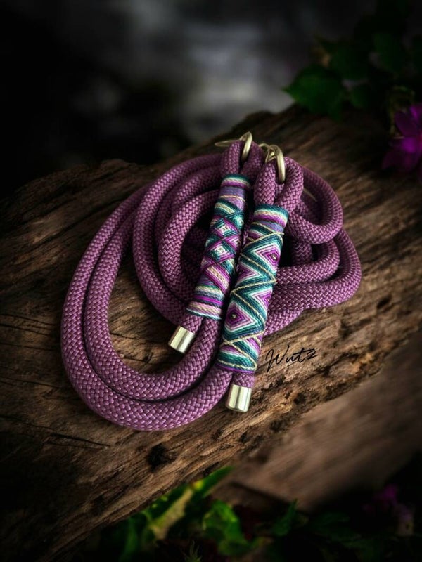 Sofortkauf-Leine Aubergine/Smaragd