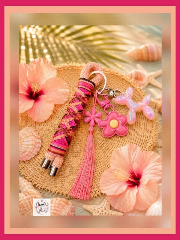 Sofortkauf BalloonWutz-Anhänger „Apricot-Flamingo“