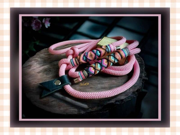 Retrieverleine Modell "Pastell-Rosa“