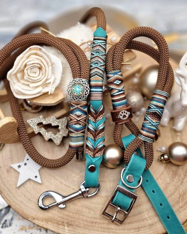 Modell "Haselnuss/Aquamarine"