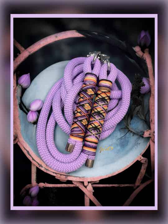 Sofortkauf-Leine Flieder/Melone