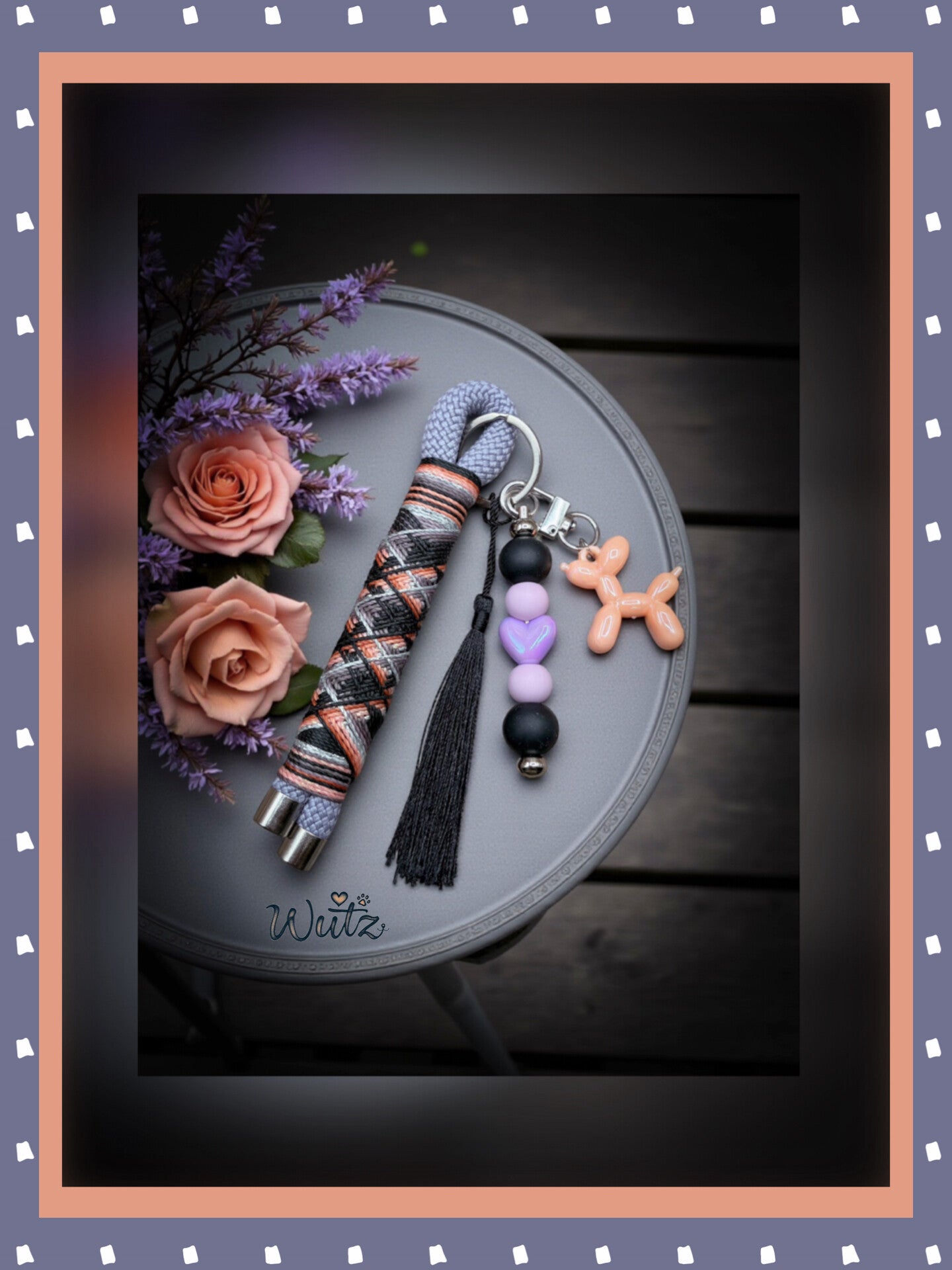 Sofortkauf BalloonWutz-Anhänger „Taubengrau““