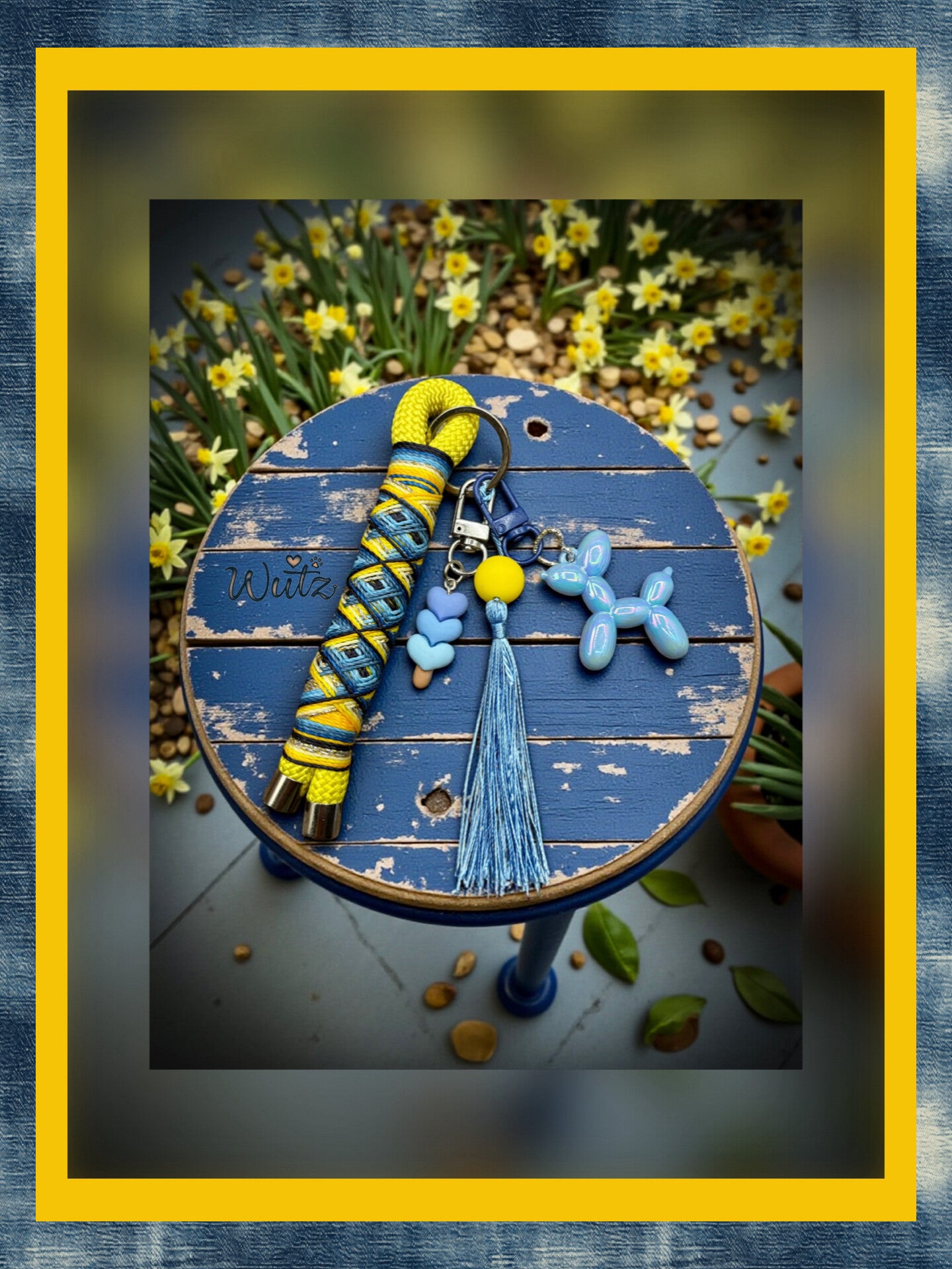 Sofortkauf BalloonWutz-Anhänger „DoppeltesWutzilein-Denim“