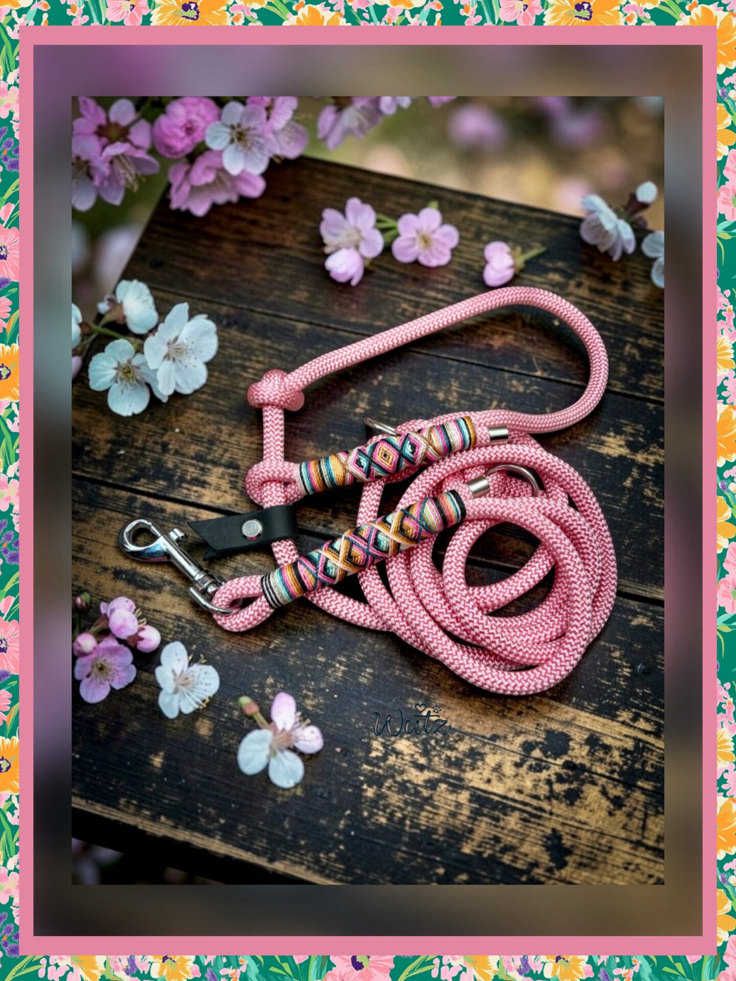 Retrieverleine Modell "Pastell-Rosa“