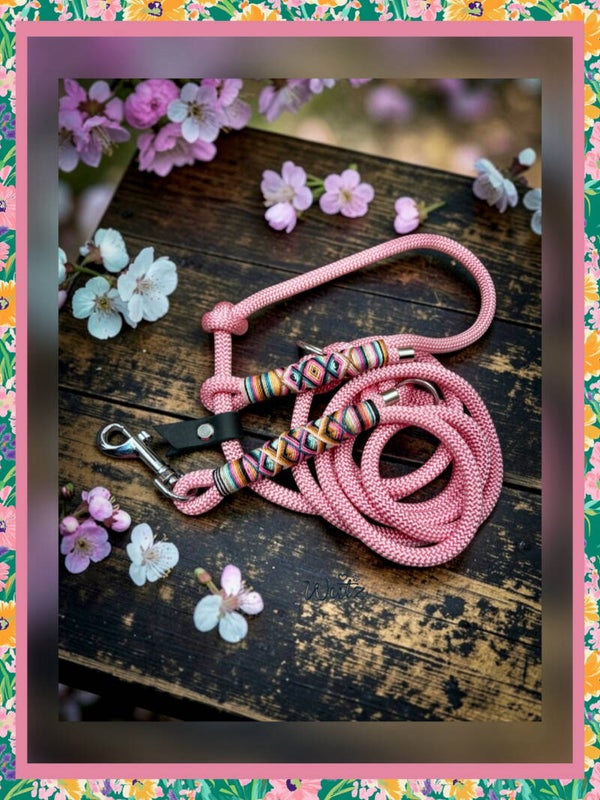 Retrieverleine Modell "Pastell-Rosa“