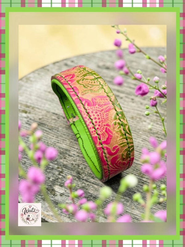 Sofortkauf-Halsband Blume HU 36-42cm